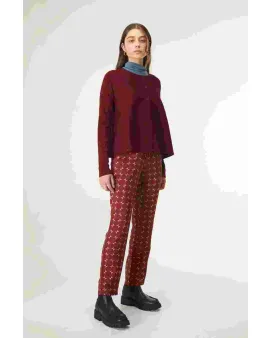 Ζακέτα Fine Knit Compania Fantastica Burgundy