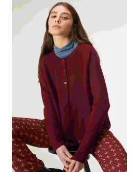 Ζακέτα Fine Knit Compania Fantastica Burgundy