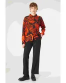 Πουκάμισο oversized με σχέδιο πεταλούδα Compania Fantastica