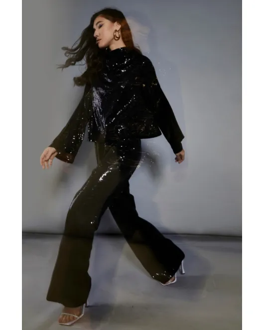 Glamorous παντελόνι με παγιέτες